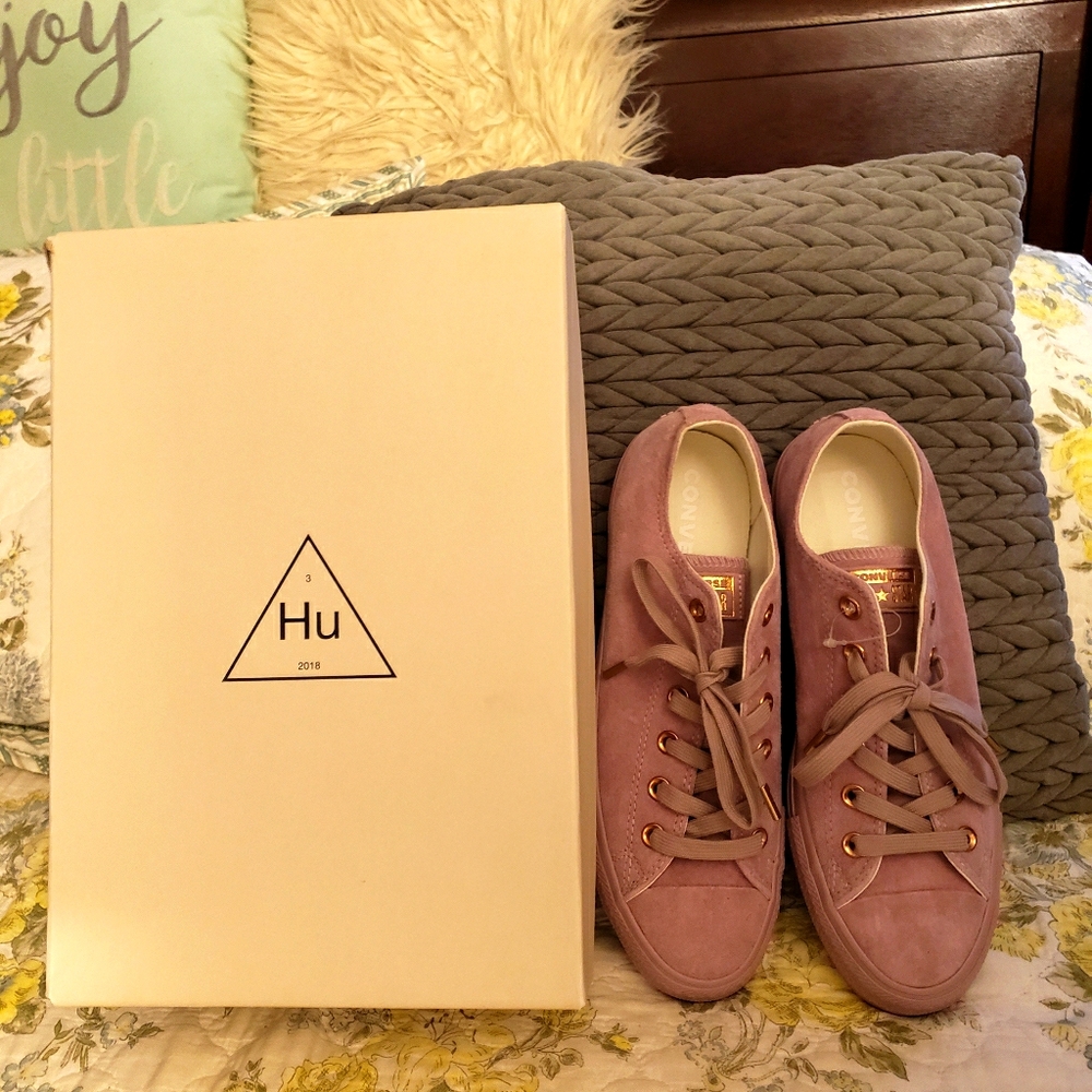 Suede Converse Low Top Shoes